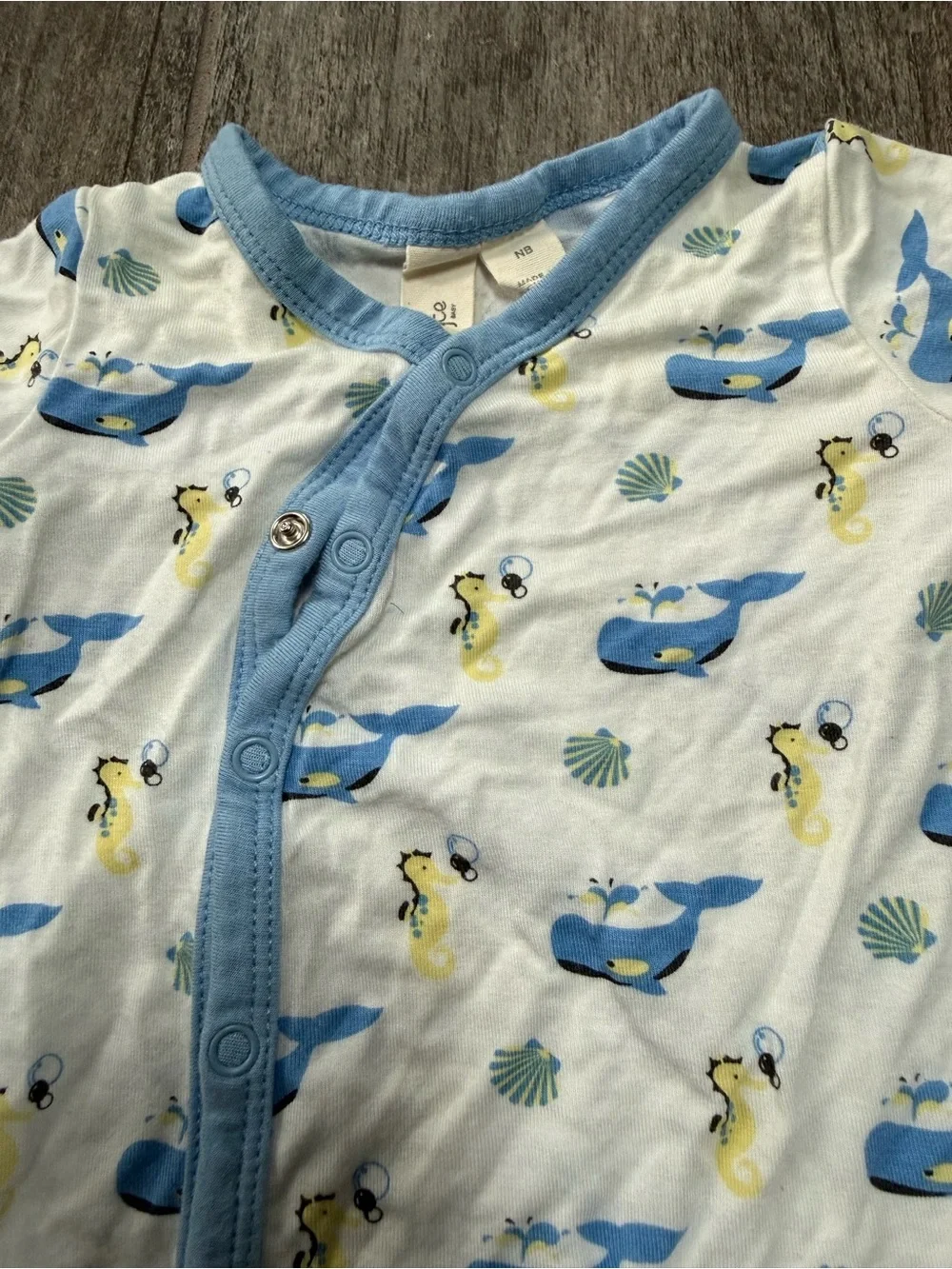 Kyte Whale & Seahorse Bundler Sleeper - Newborn